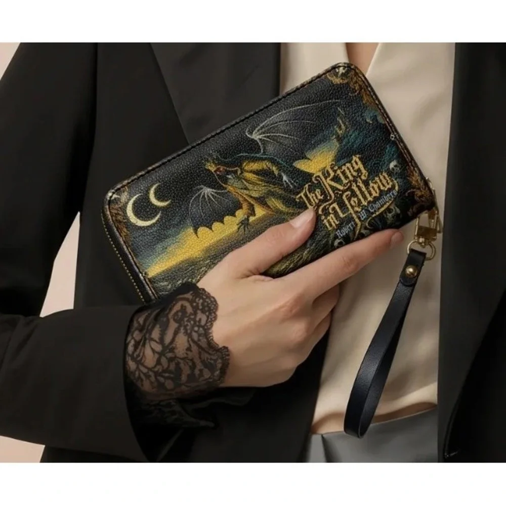 The King In Yellow Wallet Horror Goth Halloween New Gothic Literature